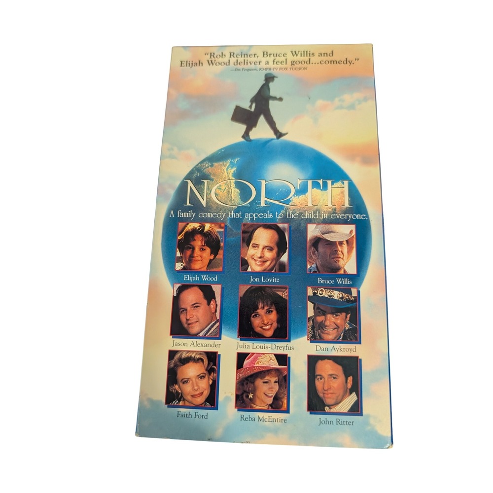 North VHS 1994 Elijah Wood Bruce Willis Rob Reiner 90s Comedy Movie Nostalgia